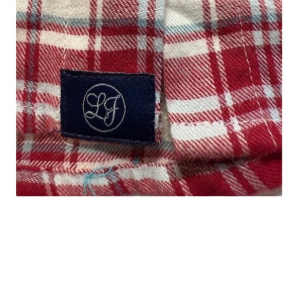 Lauren James Women’s Boyfriend Flannel Shirt Large Red Plaid NWT Large - Picture 7 of 7